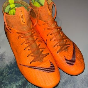 Nike Superfly 6 Pro FG Soccer Cleats AH7368-810 Orange Black Mens 9 Used